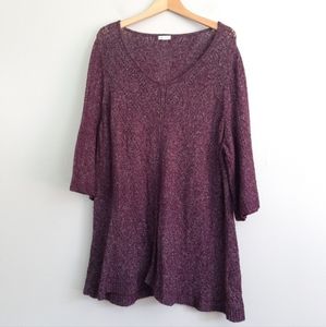 Westport Purple Scoop Neck Tunic Top
